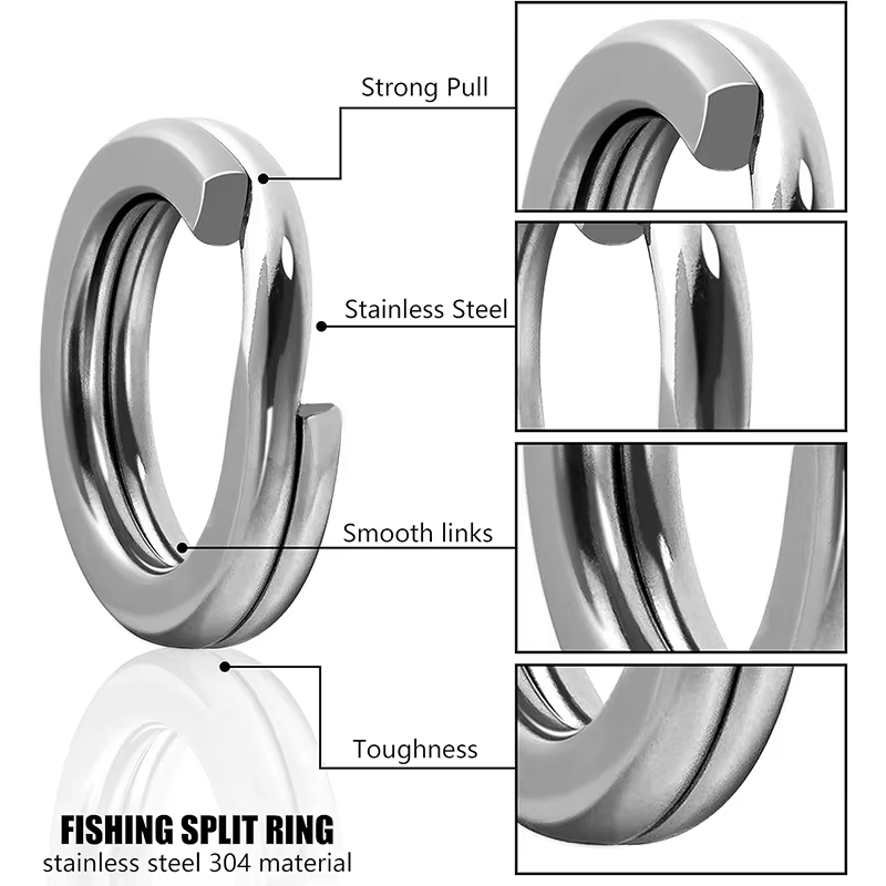 Fishing Equipment Box - 5 Size Stainless Steel Fishing Split