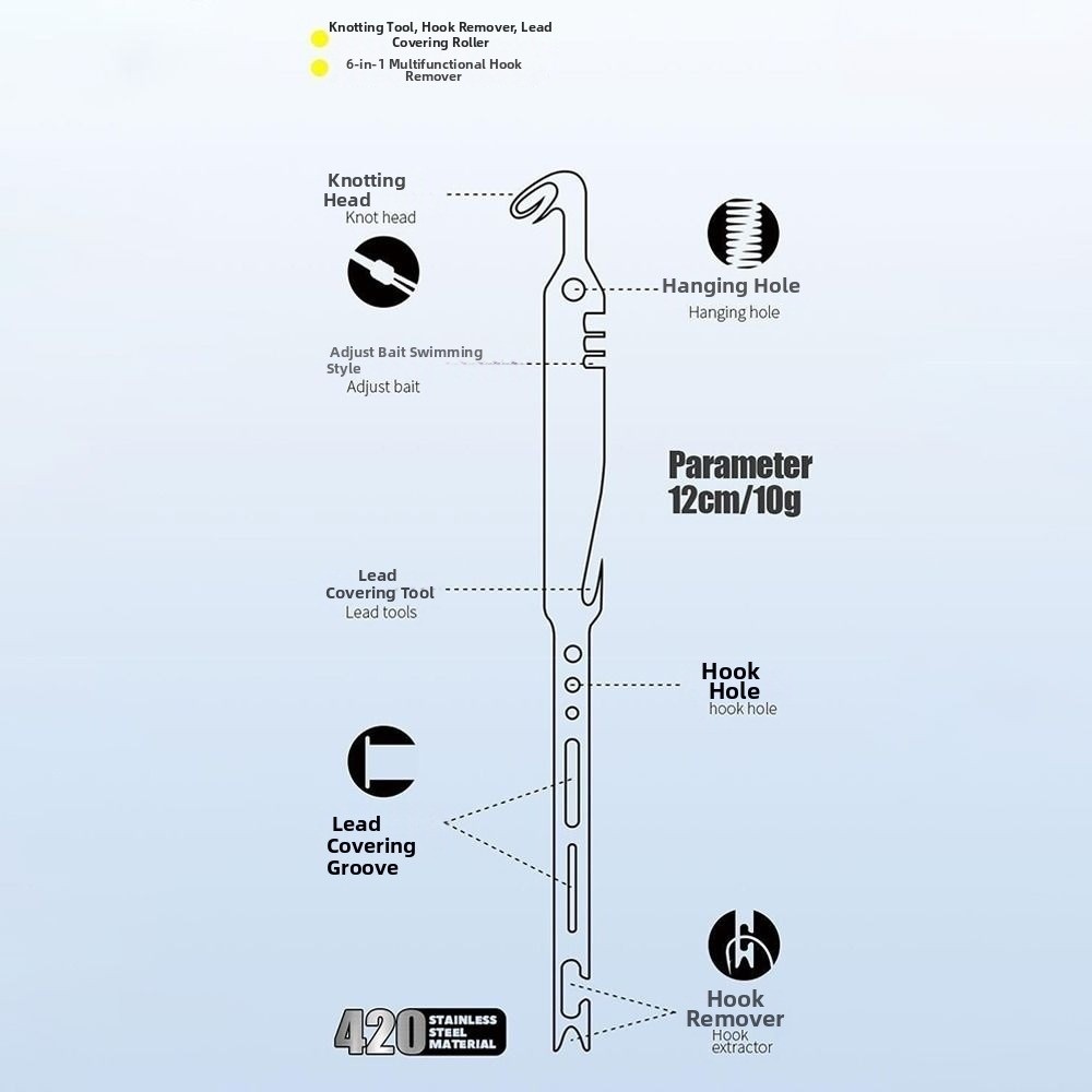 6-in-1 Fishing Hook Remover In - đánh giá và giá Used Fishing Equipment Near Me