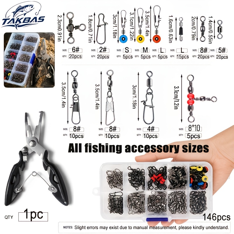 146pcs Fishing Terminal Tackle - đánh giá và giá Fishing Quest