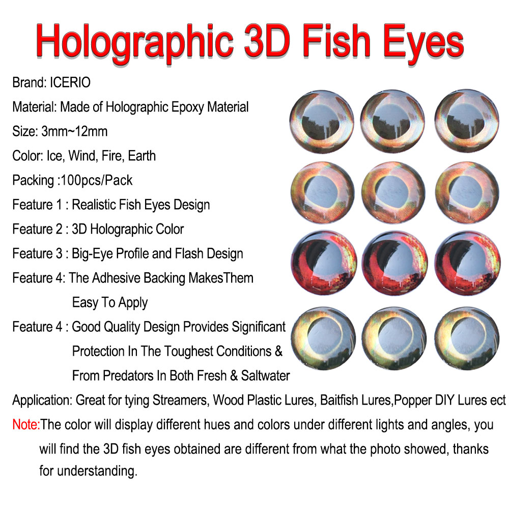 ICERIO 100 Chiếc Toàn Phương 3 - đánh giá và giá Fishing Equipment Fly