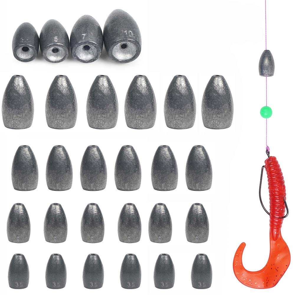 Bullet Fishing Sinkers Weights - đánh giá và giá Fishing Quest