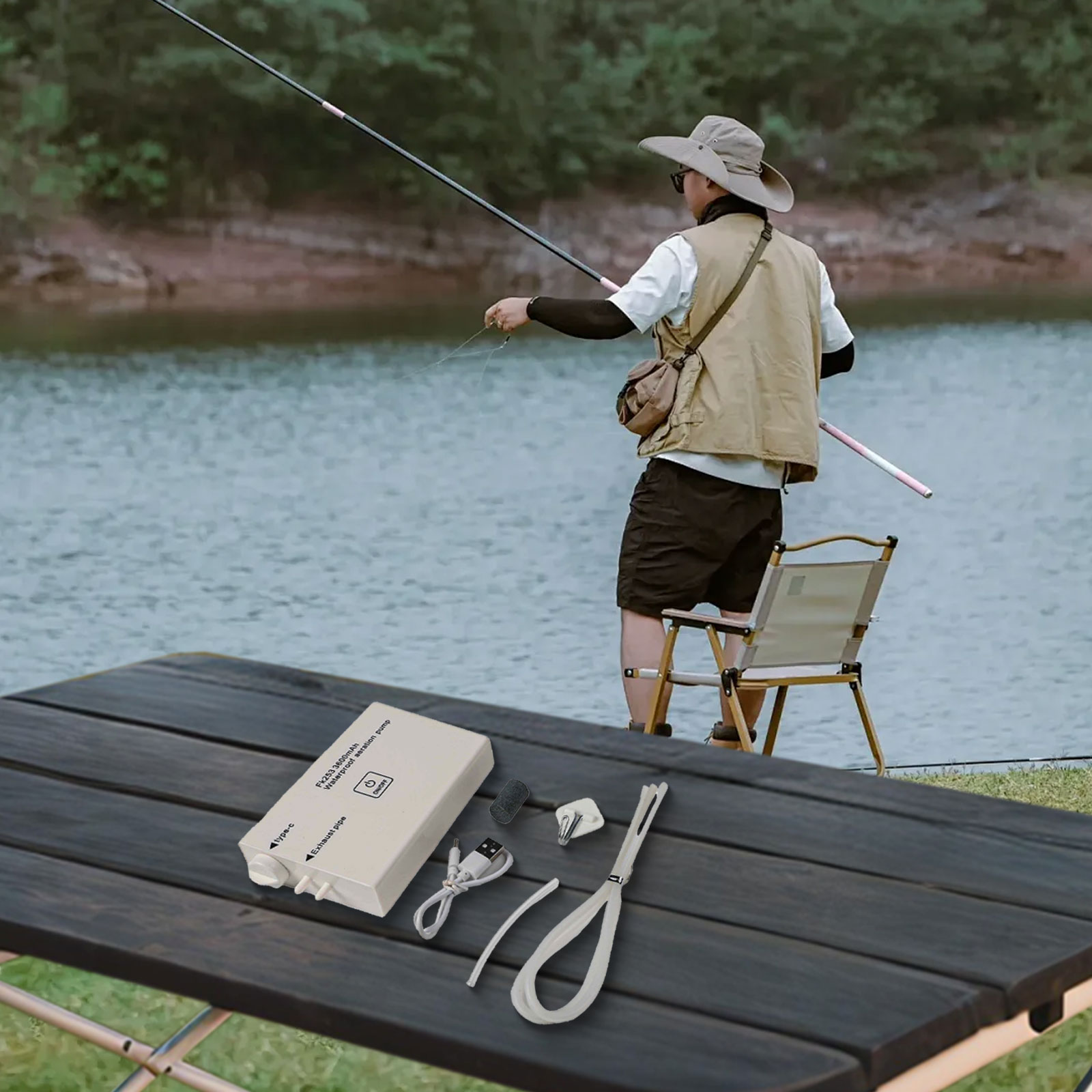 14*6*2.2cm Oxygen Pump Oxygen  - đánh giá và giá Fishing Equipment Brands