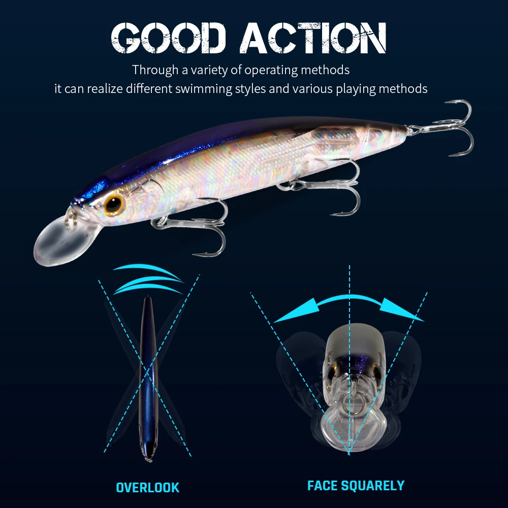 GOBAIT Nổi Minnow 14Cm 24G Nướ - đánh giá và giá Fishing Quest